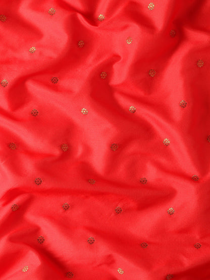 Kanika Red & Rama Soft Silk Fancy Pallu Kadiyal Paithani Saree