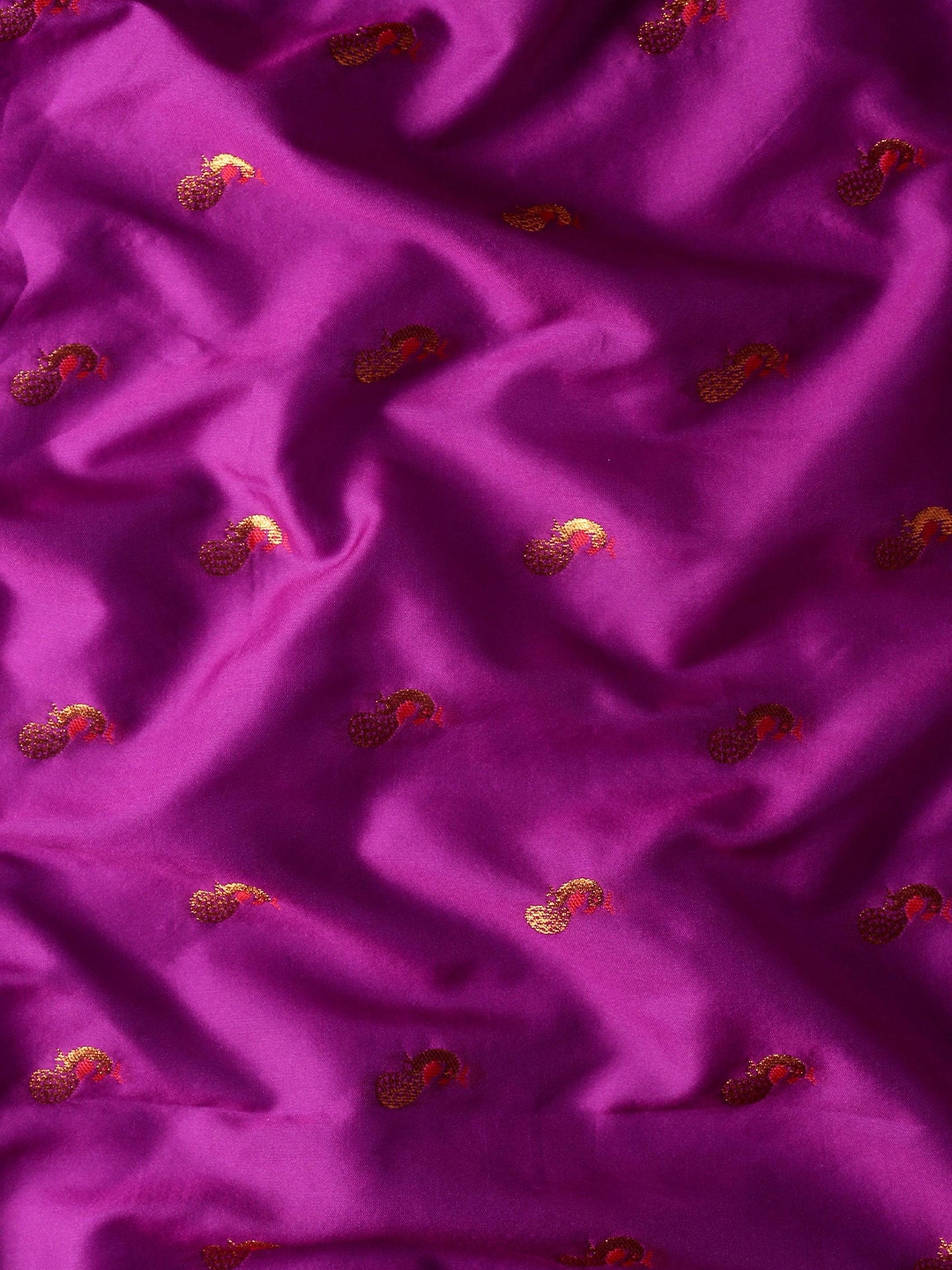 Myra Purple & Red Soft Silk Fancy Pallu Kadiyal Paithani Saree