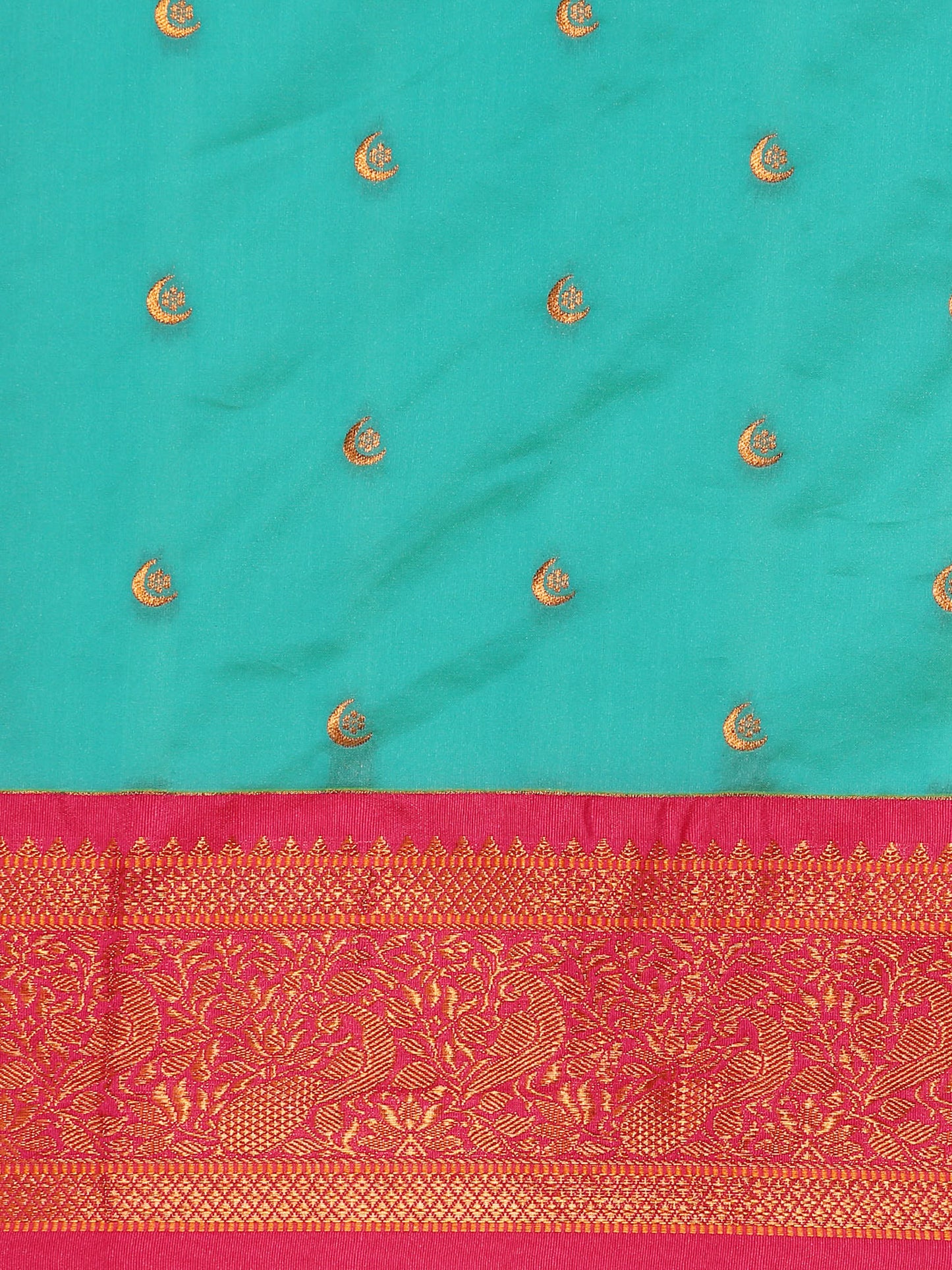 Chandrtara Chintamani & Pink Soft Silk Chandrakor Paithani Saree