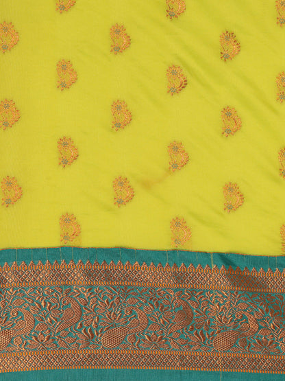 Mhalasa Popati & Rama Soft Silk Peshwai Nath Paithani Saree