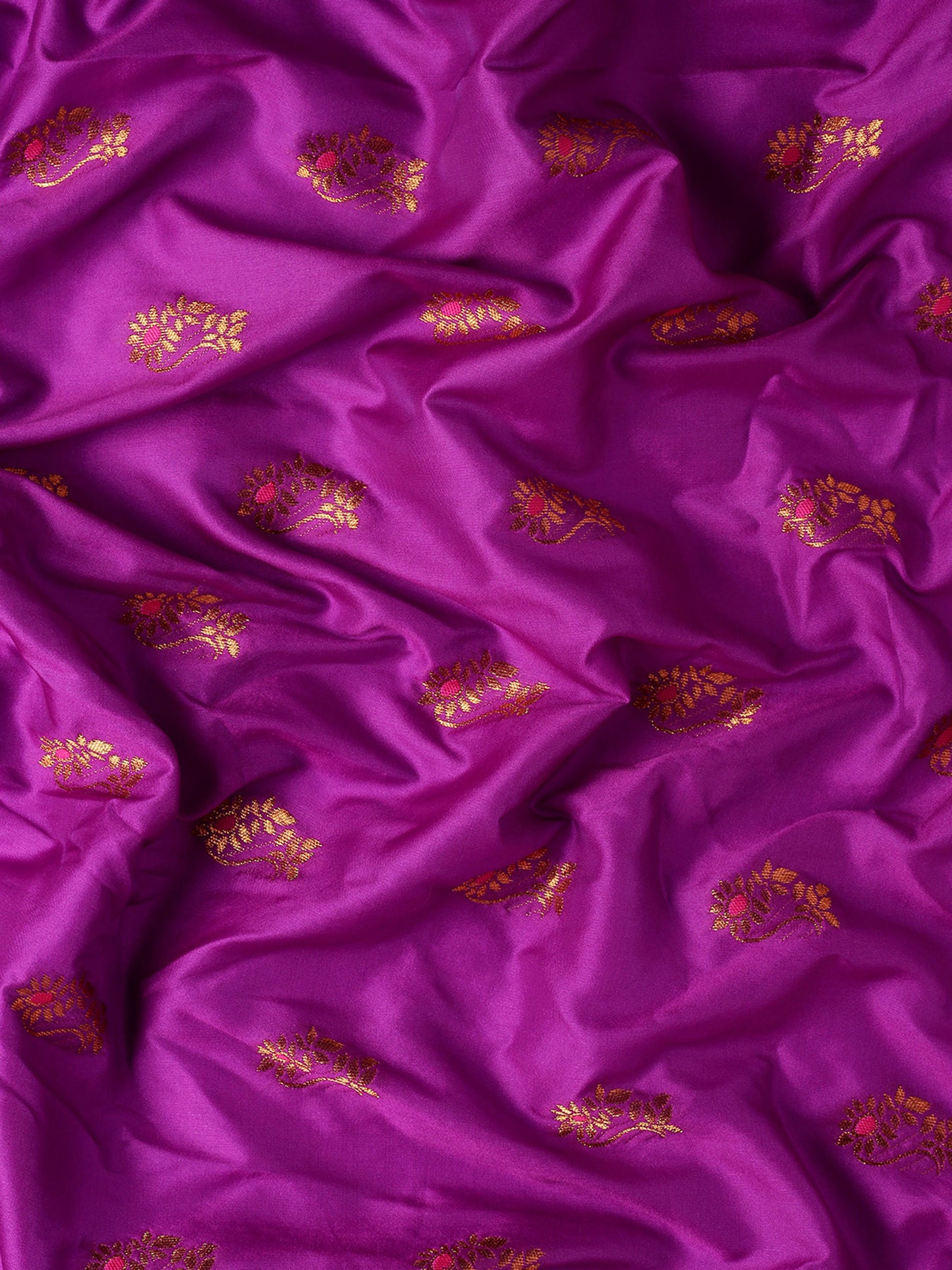 Sonkali Purple & Red Soft Silk Peshwai Nath Paithani Saree