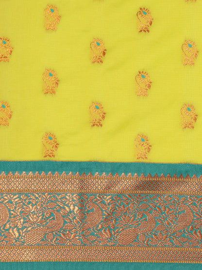 Sonkali Popati & Rama Soft Silk Peshwai Nath Paithani Saree