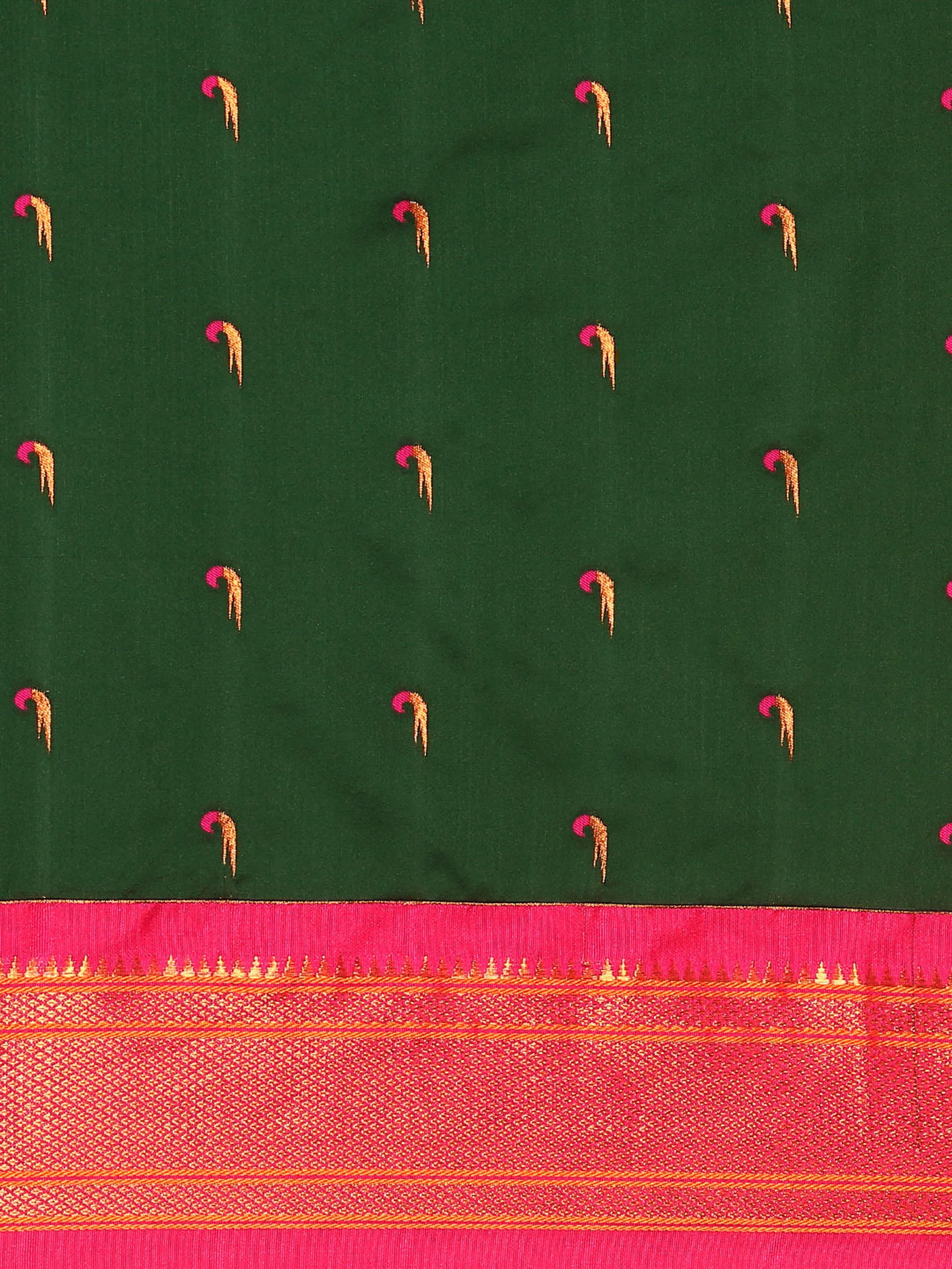 Muniya Paithani Saree Silk Blend | Parrot Motif Zari Work | Wedding Wear