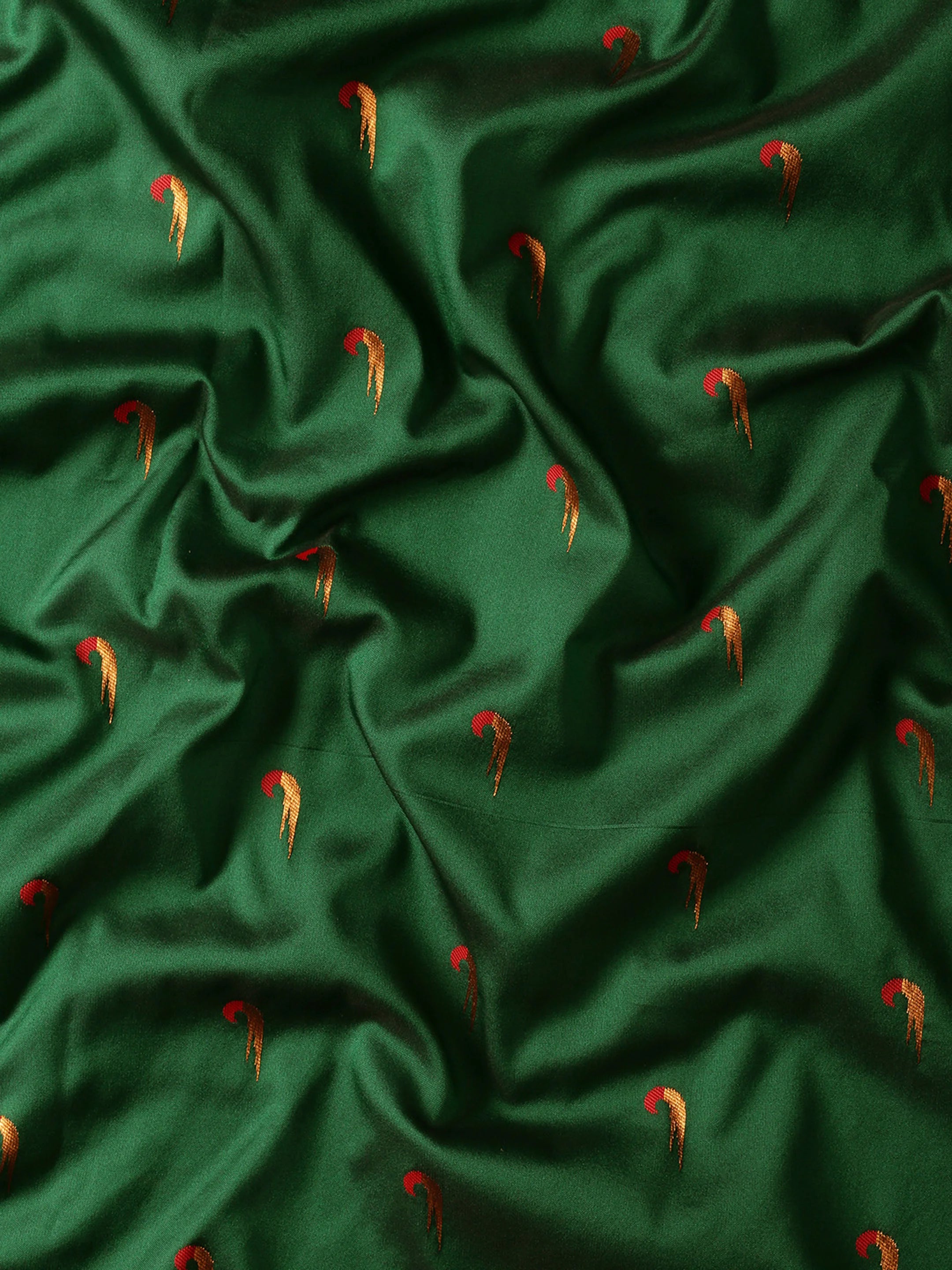 Muniya Paithani Saree Silk Blend | Parrot Motif Zari Work | Wedding Wear