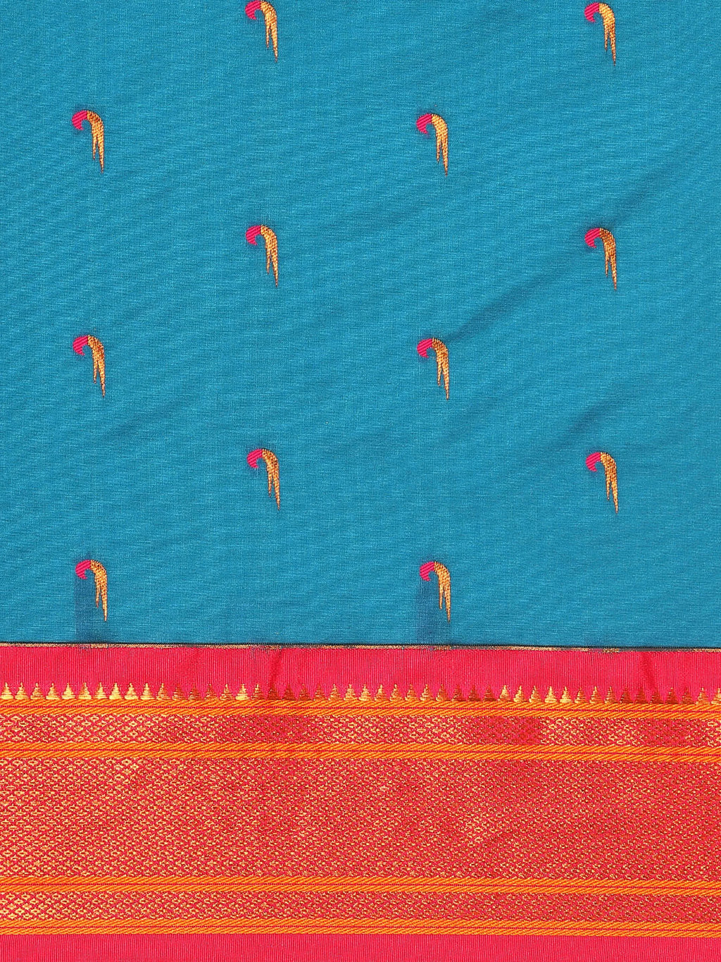 Muniya Paithani Saree Silk Blend | Parrot Motif Zari Work | Wedding Wear