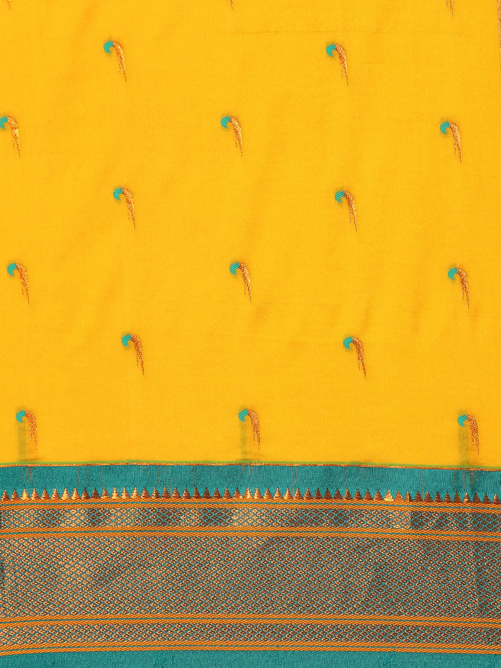 Muniya Paithani Saree Silk Blend | Parrot Motif Zari Work | Wedding Wear