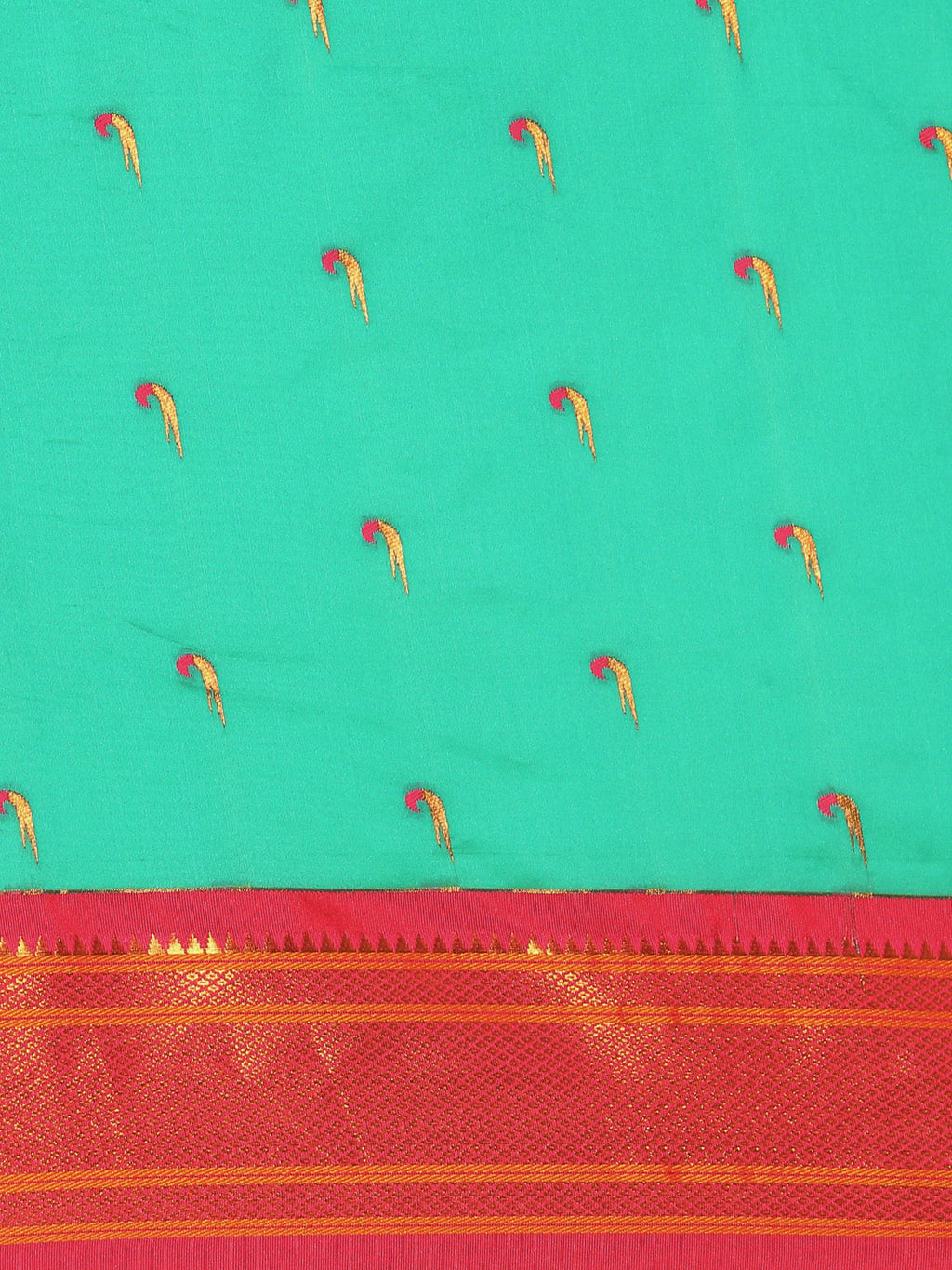 Muniya Paithani Saree Silk Blend | Parrot Motif Zari Work | Wedding Wear