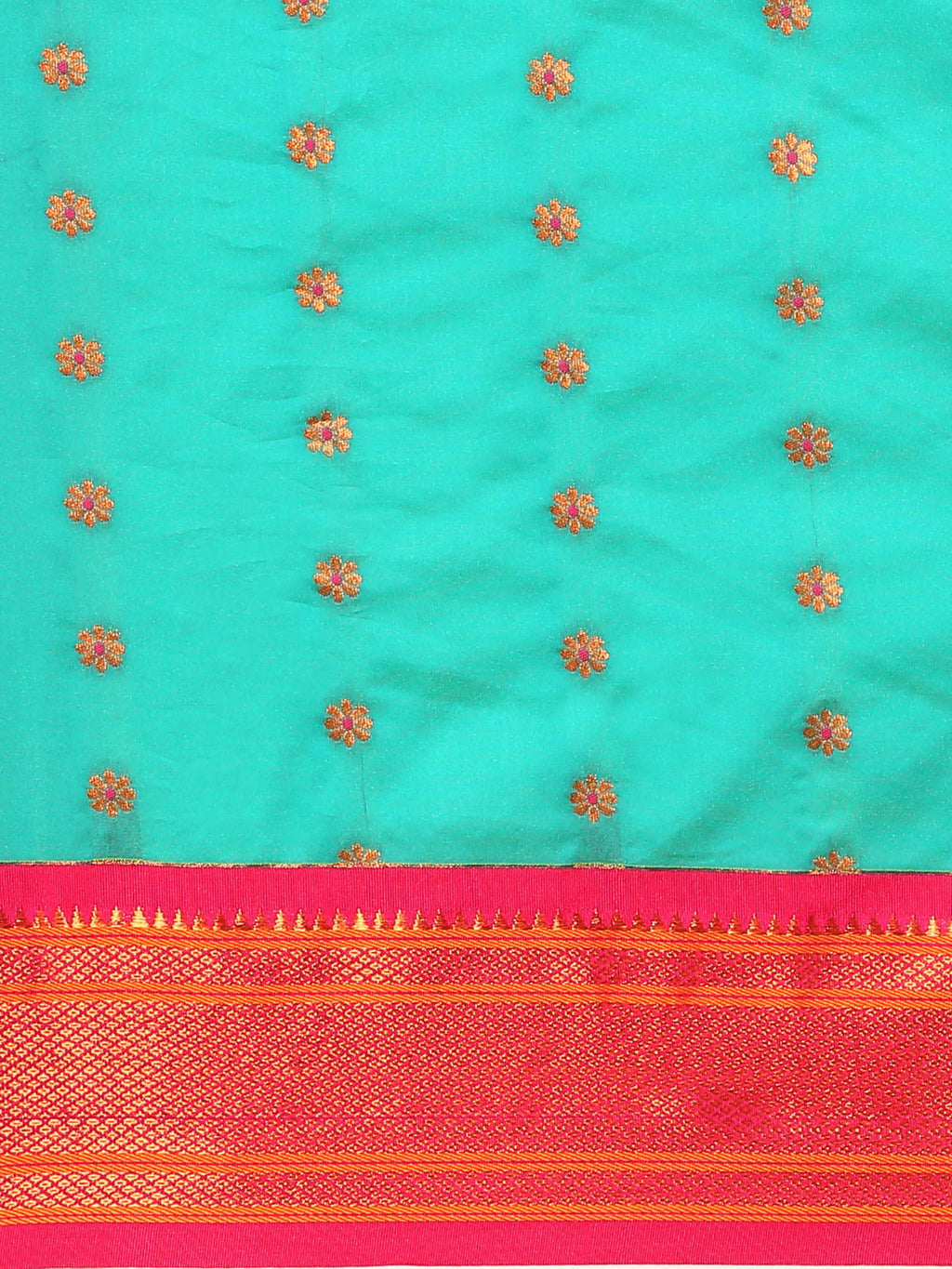 Muniya Paithani Saree Silk Blend | Floral Meena Butti | Wedding Wear