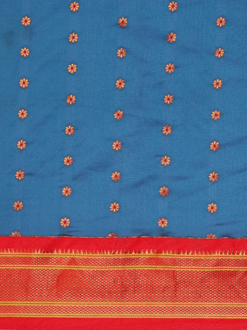 Muniya Paithani Saree Silk Blend | Floral Meena Butti | Wedding Wear
