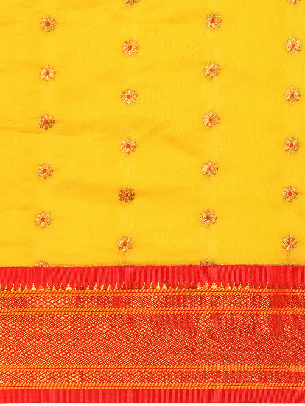 Muniya Paithani Saree Silk Blend | Floral Meena Butti | Wedding Wear