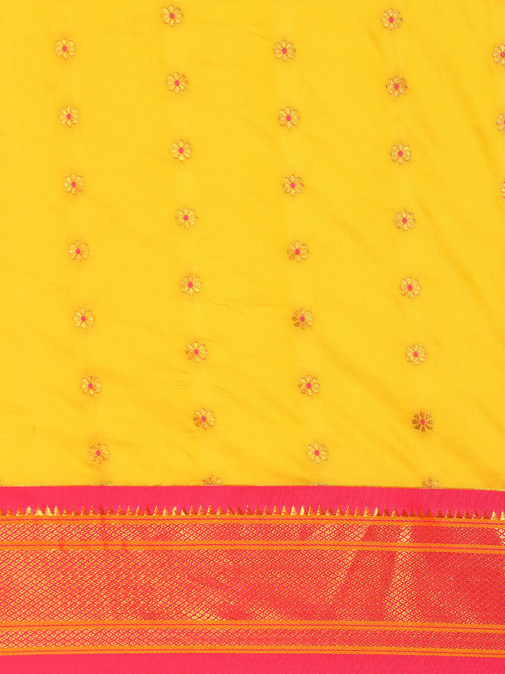 Muniya Paithani Saree Silk Blend | Floral Meena Butti | Wedding Wear