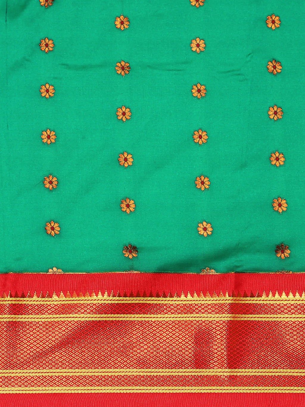 Muniya Paithani Saree Silk Blend | Floral Meena Butti | Wedding Wear