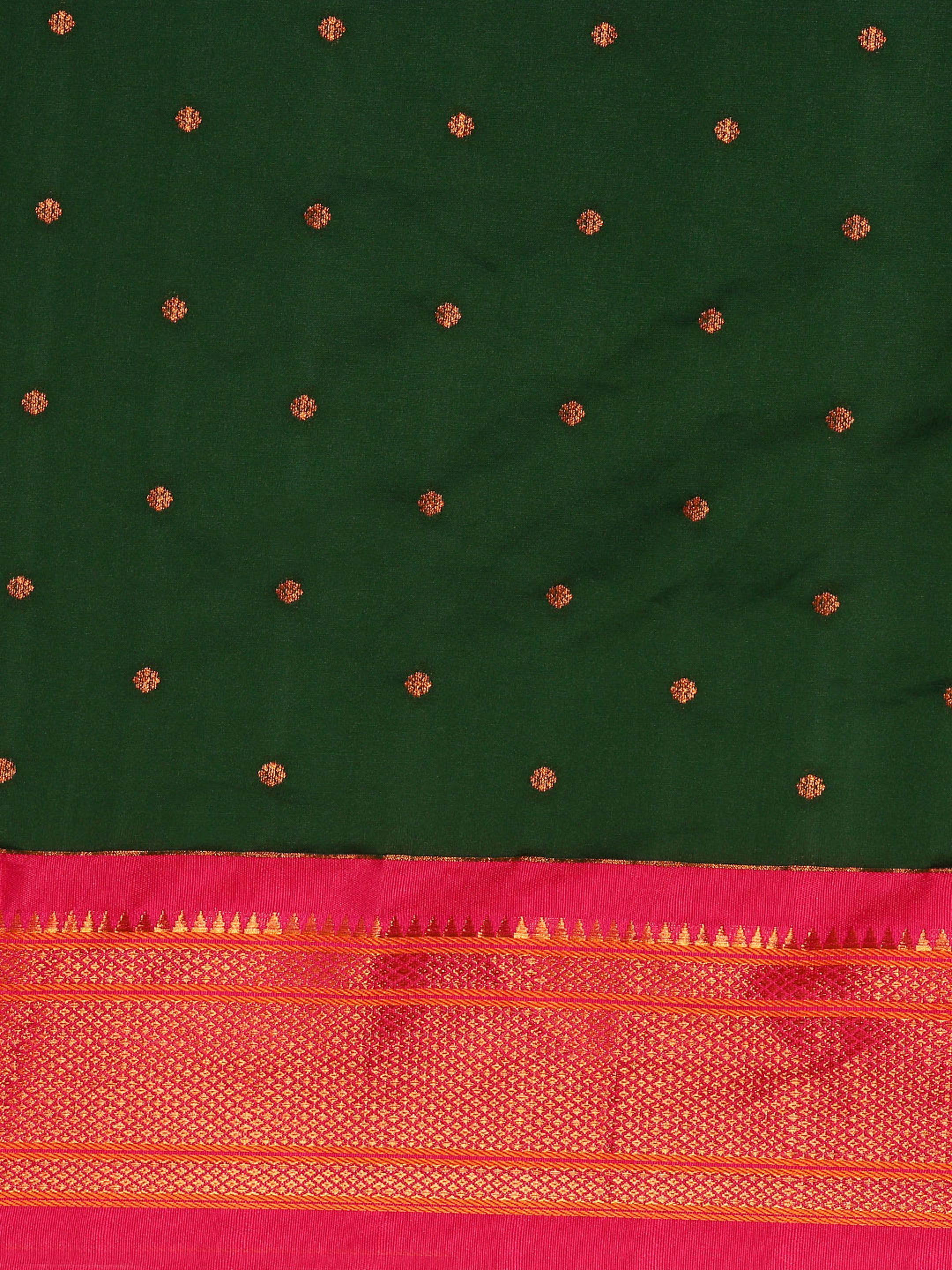 Maharani Paithani Saree Silk Blend | Polka Butta Design | Wedding Wear