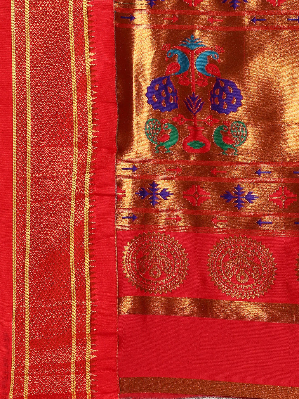 Maharani Paithani Saree Silk Blend | Polka Butta Design | Wedding Wear