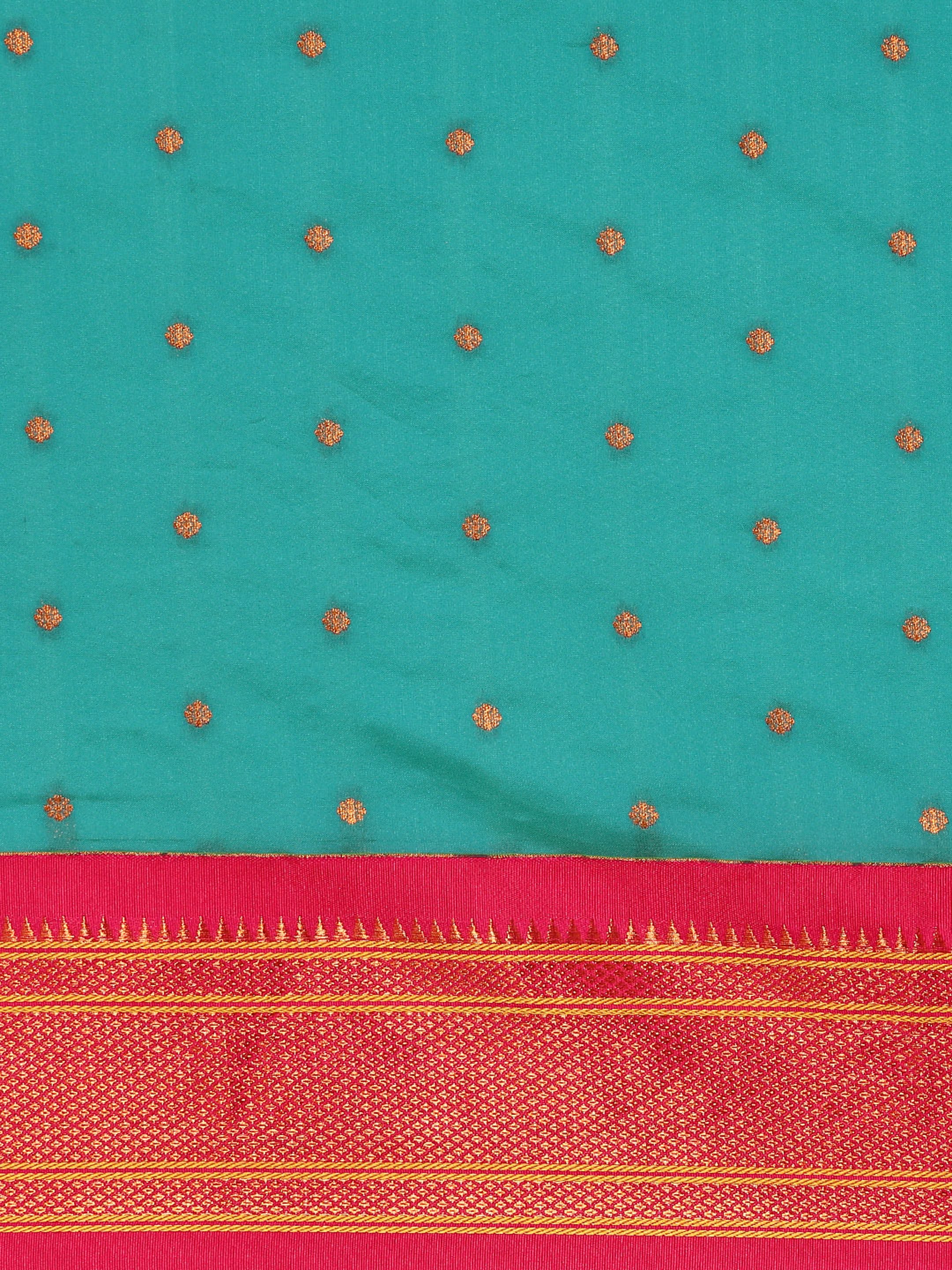 Maharani Paithani Saree Silk Blend | Polka Butta Design | Wedding Wear