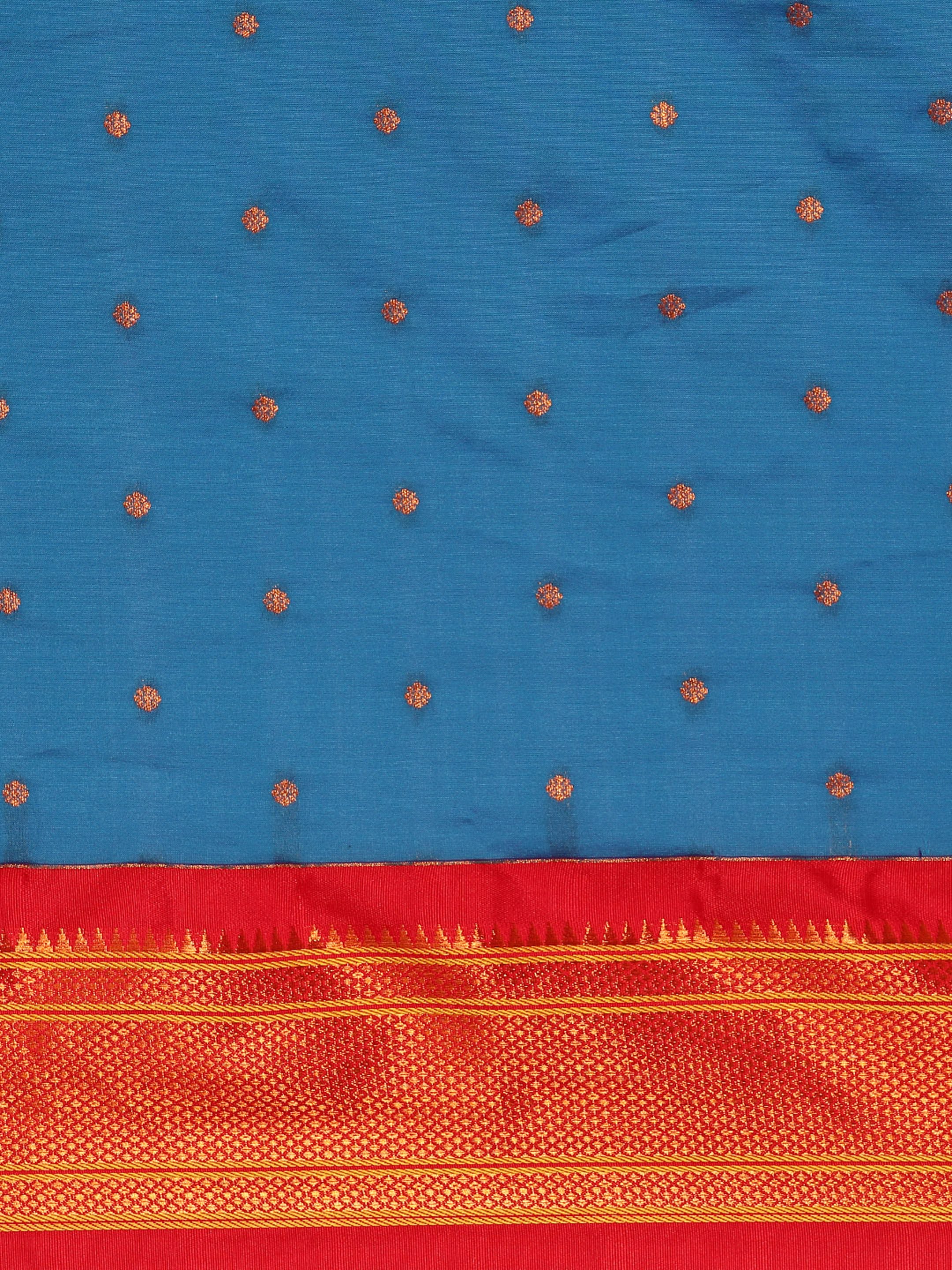 Maharani Paithani Saree Silk Blend | Polka Butta Design | Wedding Wear