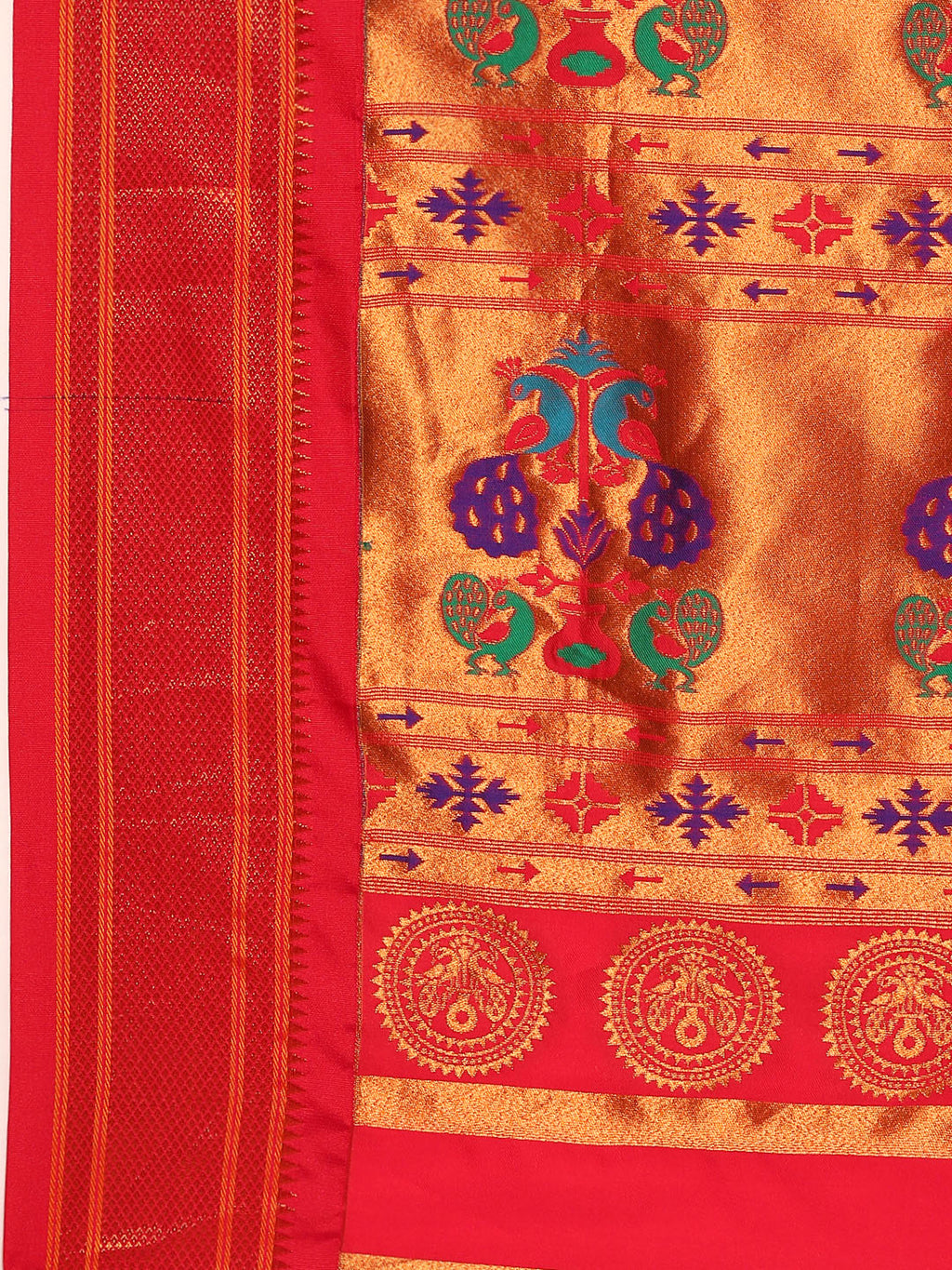 Maharani Paithani Saree Silk Blend | Polka Butta Design | Wedding Wear