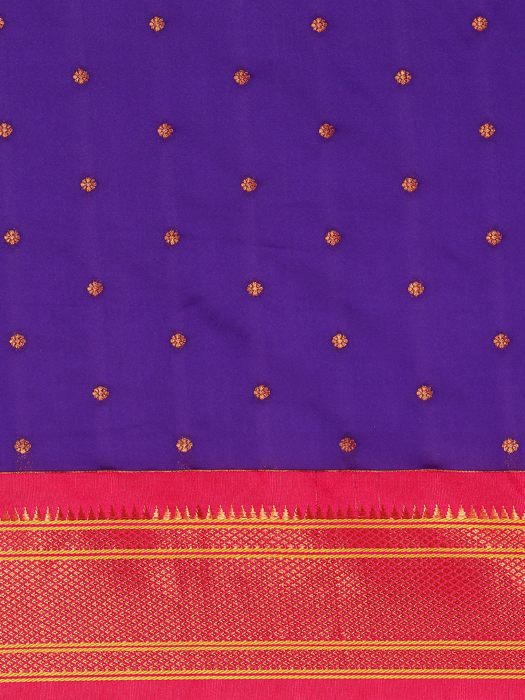 Maharani Paithani Saree Silk Blend | Polka Butta Design | Wedding Wear
