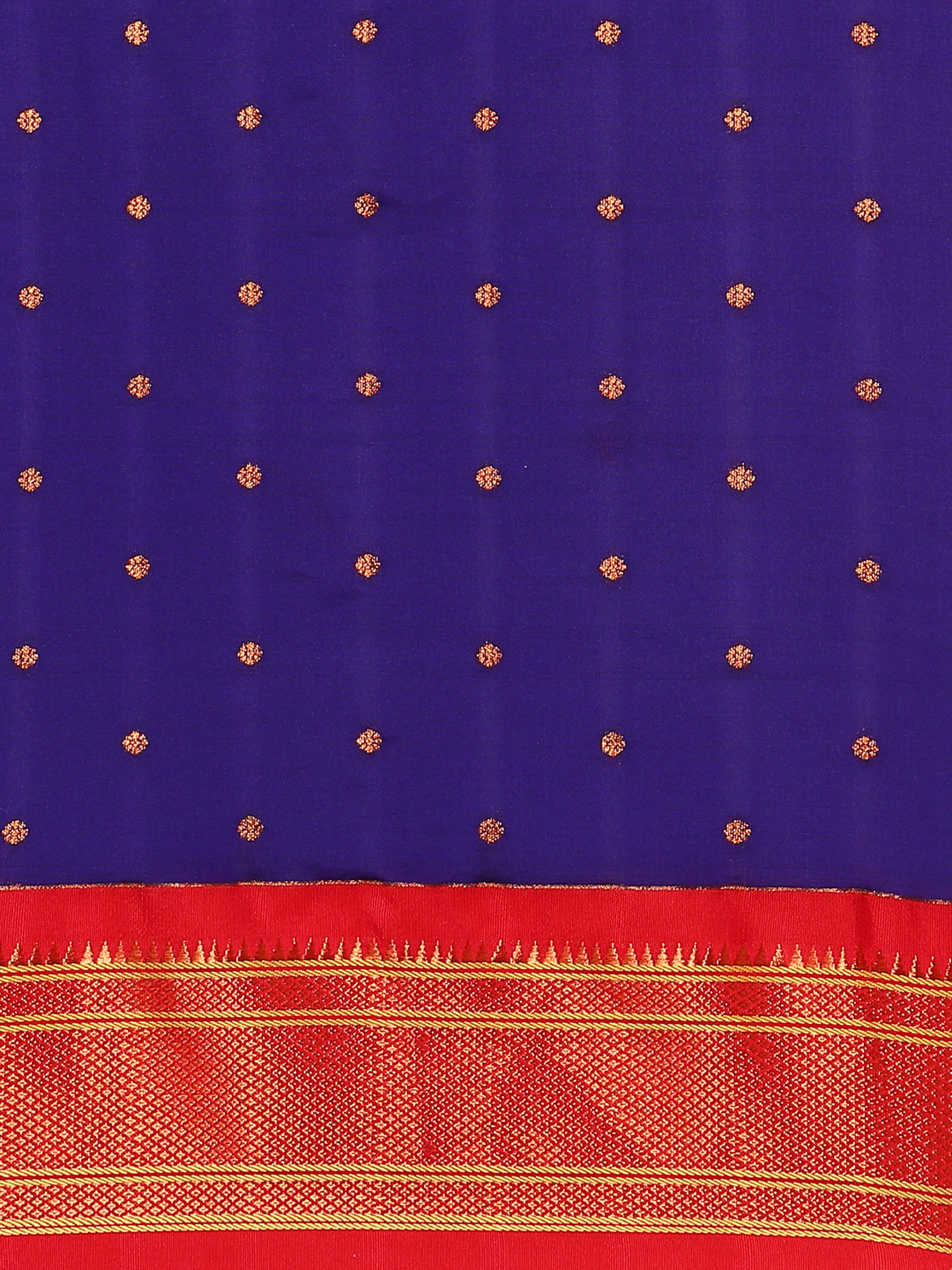 Maharani Paithani Saree Silk Blend | Polka Butta Design | Wedding Wear