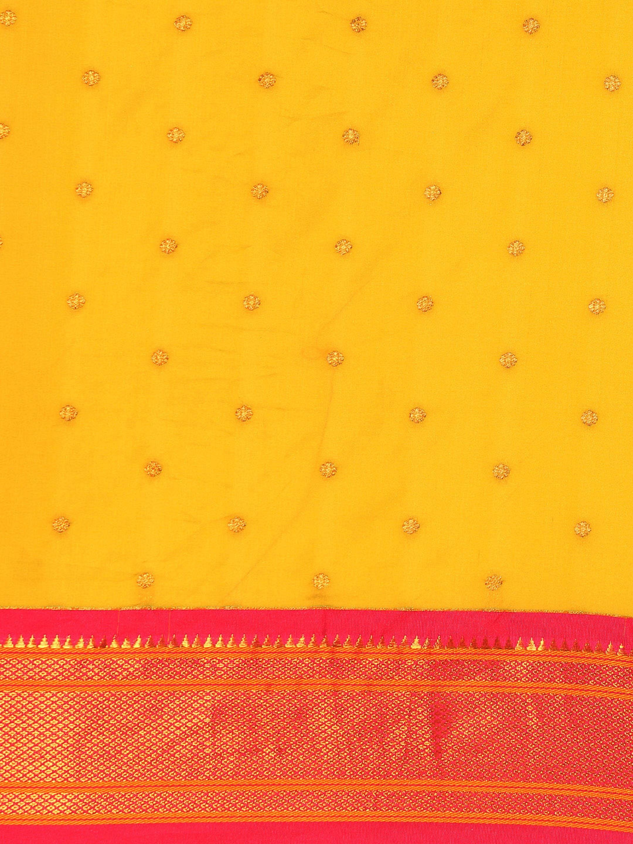 Maharani Paithani Saree Silk Blend | Polka Butta Design | Wedding Wear