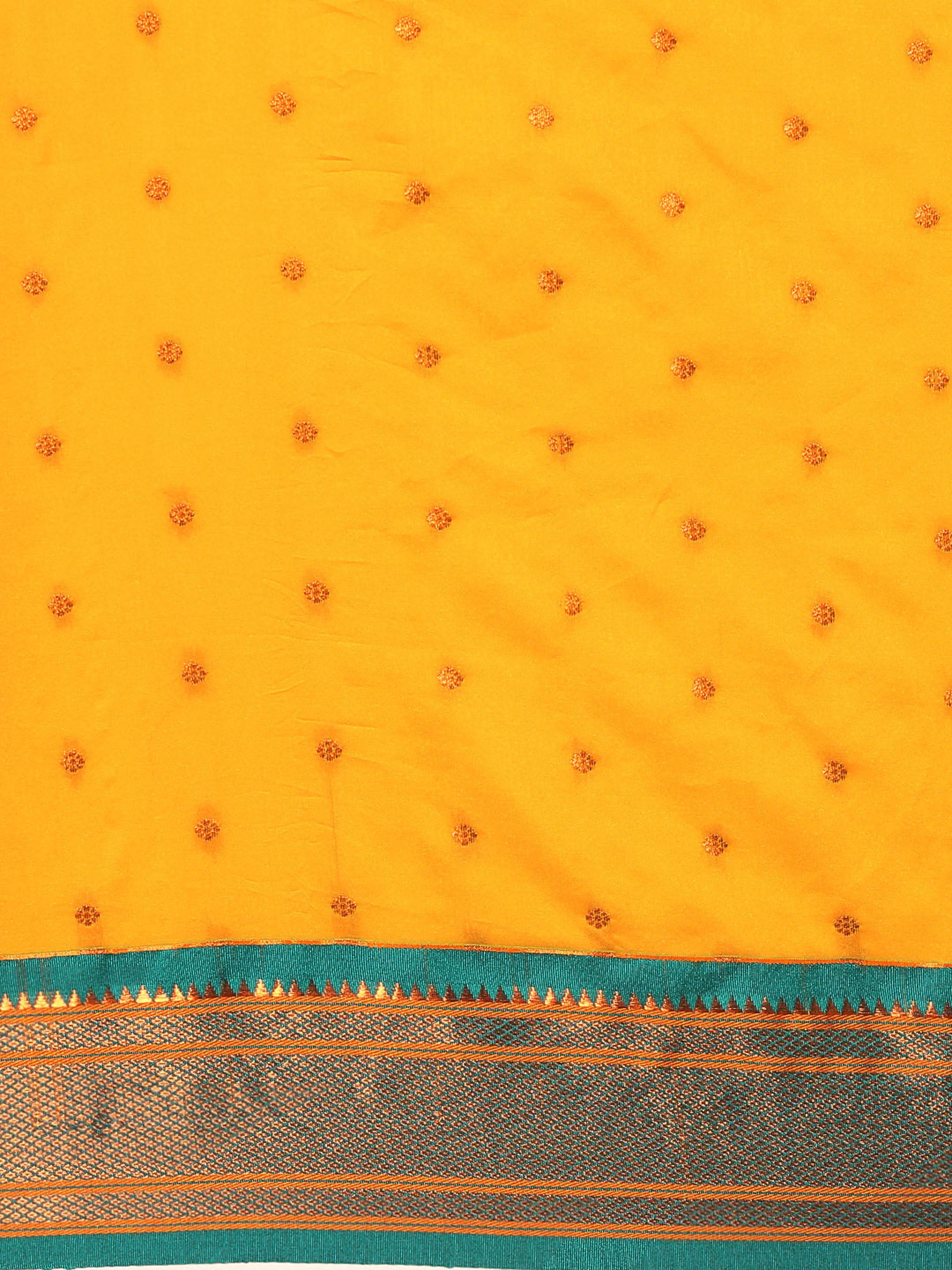 Maharani Paithani Saree Silk Blend | Polka Butta Design | Wedding Wear