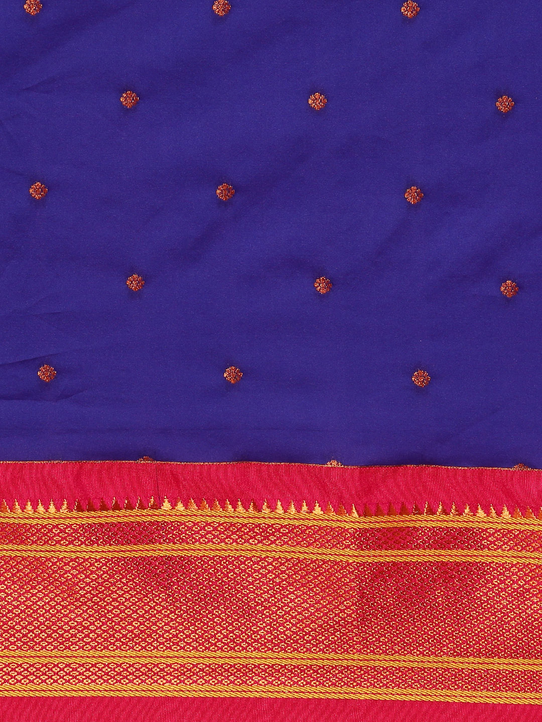 Maharani Paithani Saree Silk Blend | Polka Butta Design | Wedding Wear