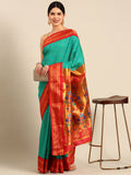 Maharani Paithani Saree Silk Blend | Polka Butta Design | Wedding Wear