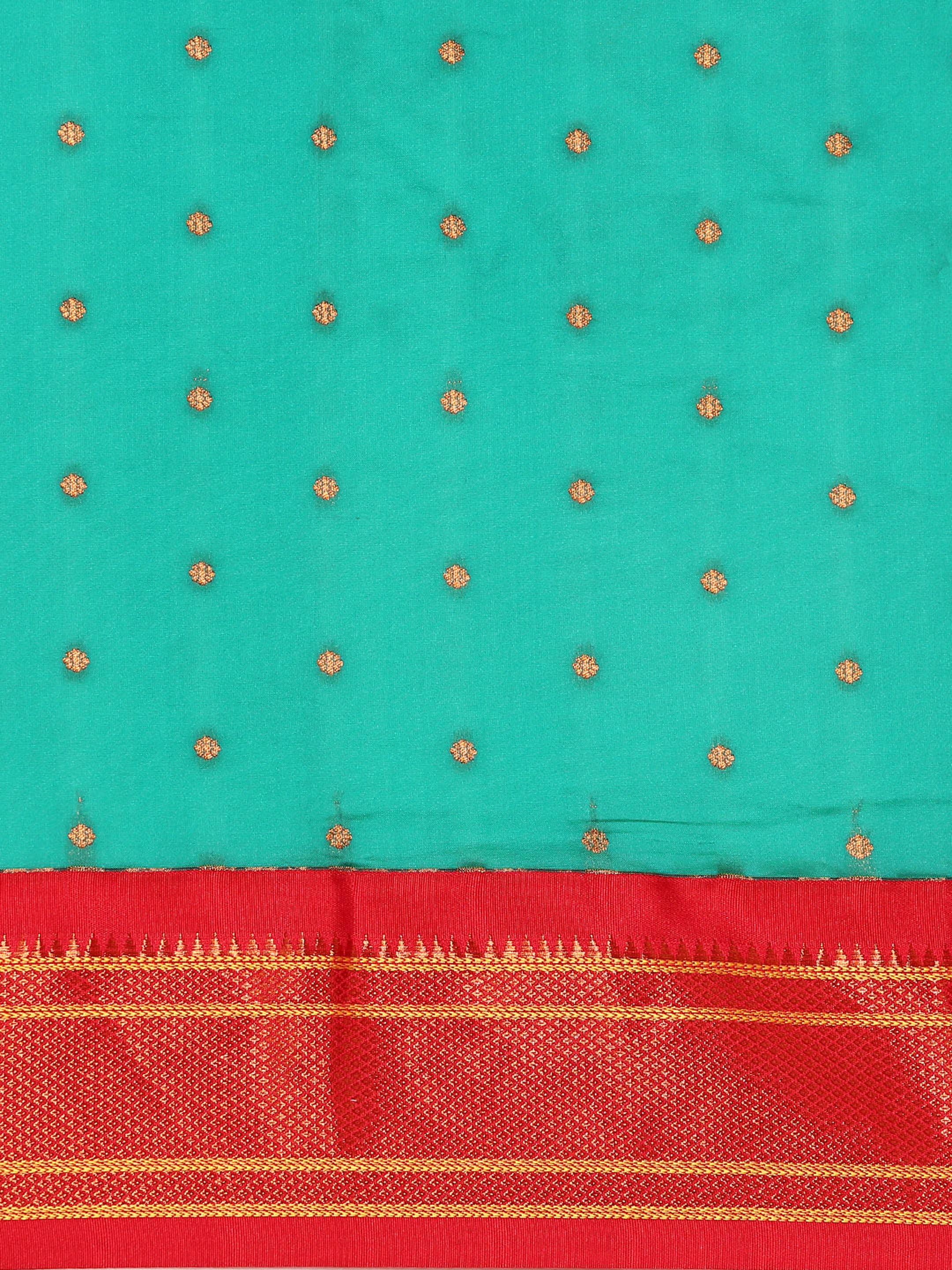 Maharani Paithani Saree Silk Blend | Polka Butta Design | Wedding Wear