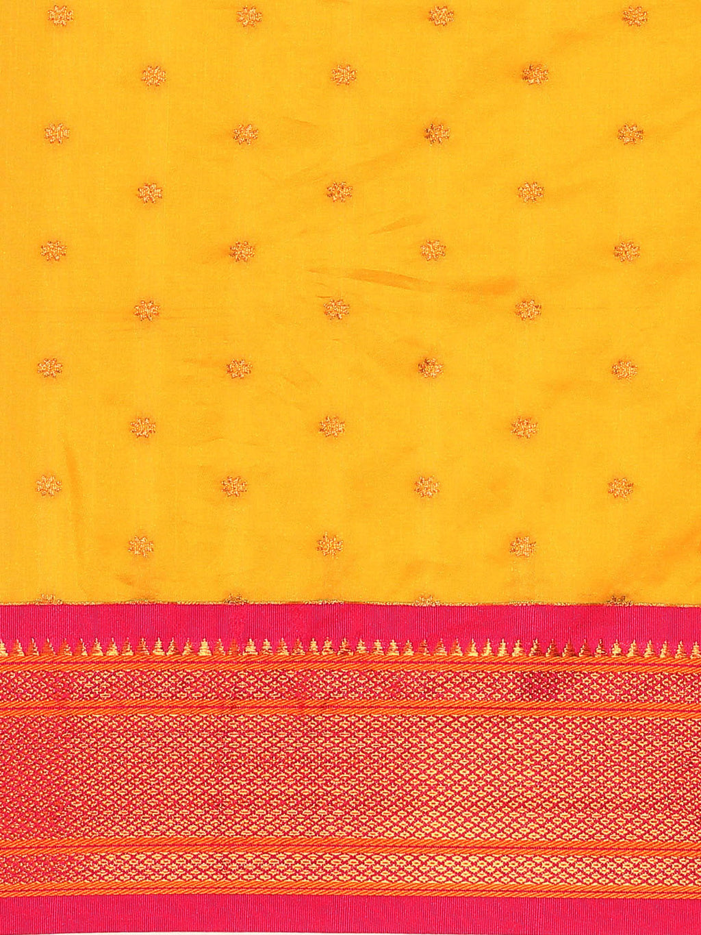 Double Pallu Paithani Saree Silk Blend | Zari Star Butti | Wedding Wear