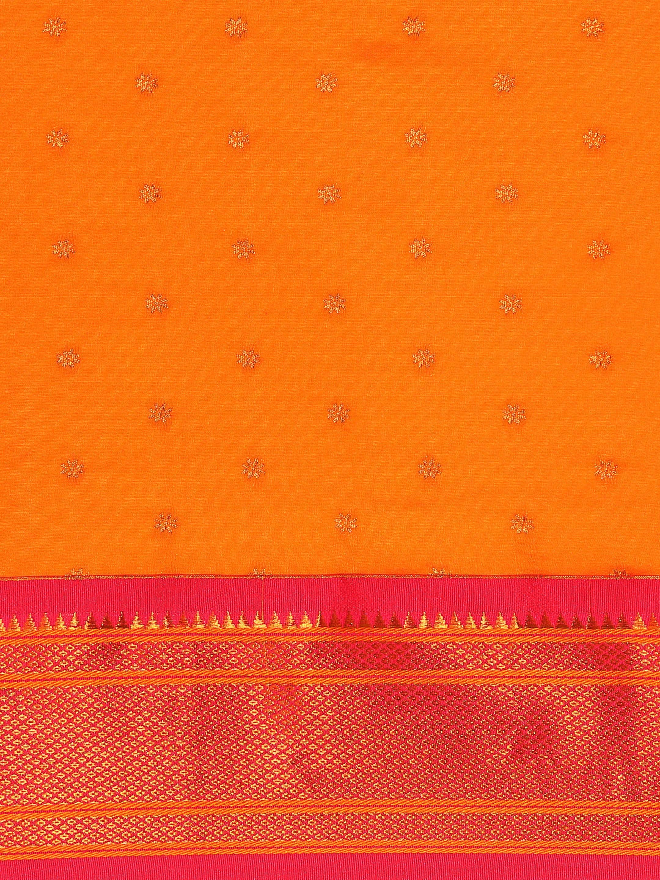 Double Pallu Paithani Saree Silk Blend | Zari Star Butti | Wedding Wear