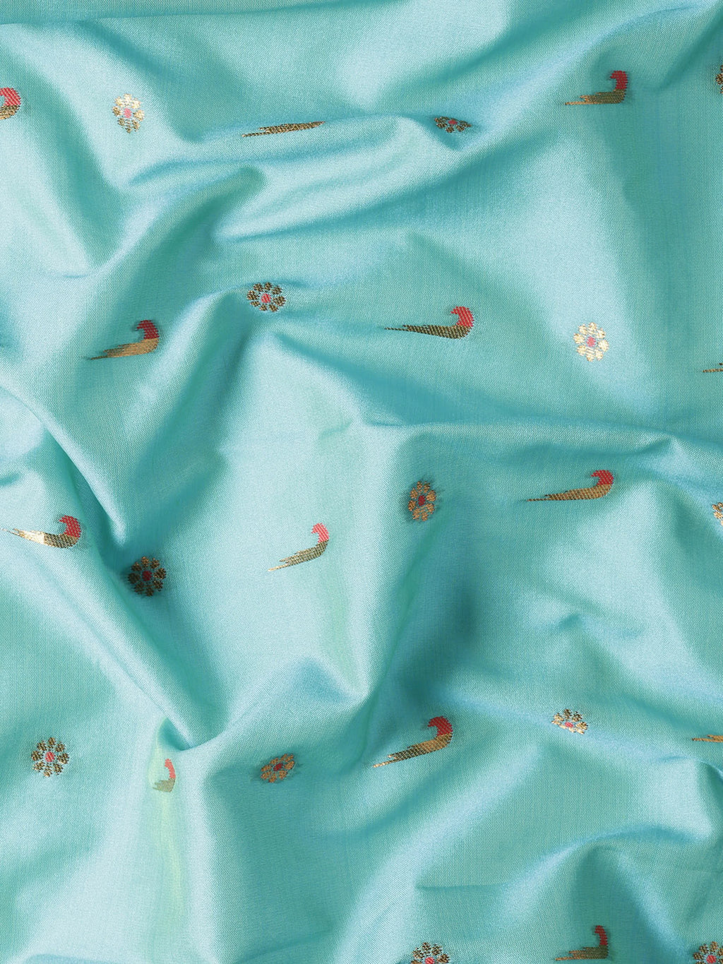 Silk Blend Muniya Paithani Saree – Muniya & Flower Meena Butti with Peacock & Muniya Pallu | Wedding Wear