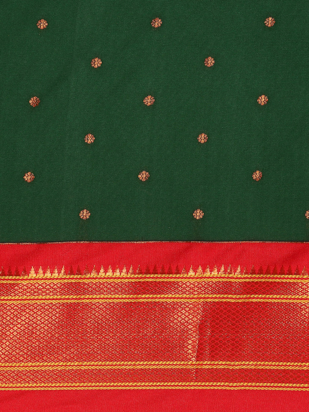 Maharani Nauvari Paithani Saree Silk Blend | 9 Yard Kashta Saree | Wedding Wear