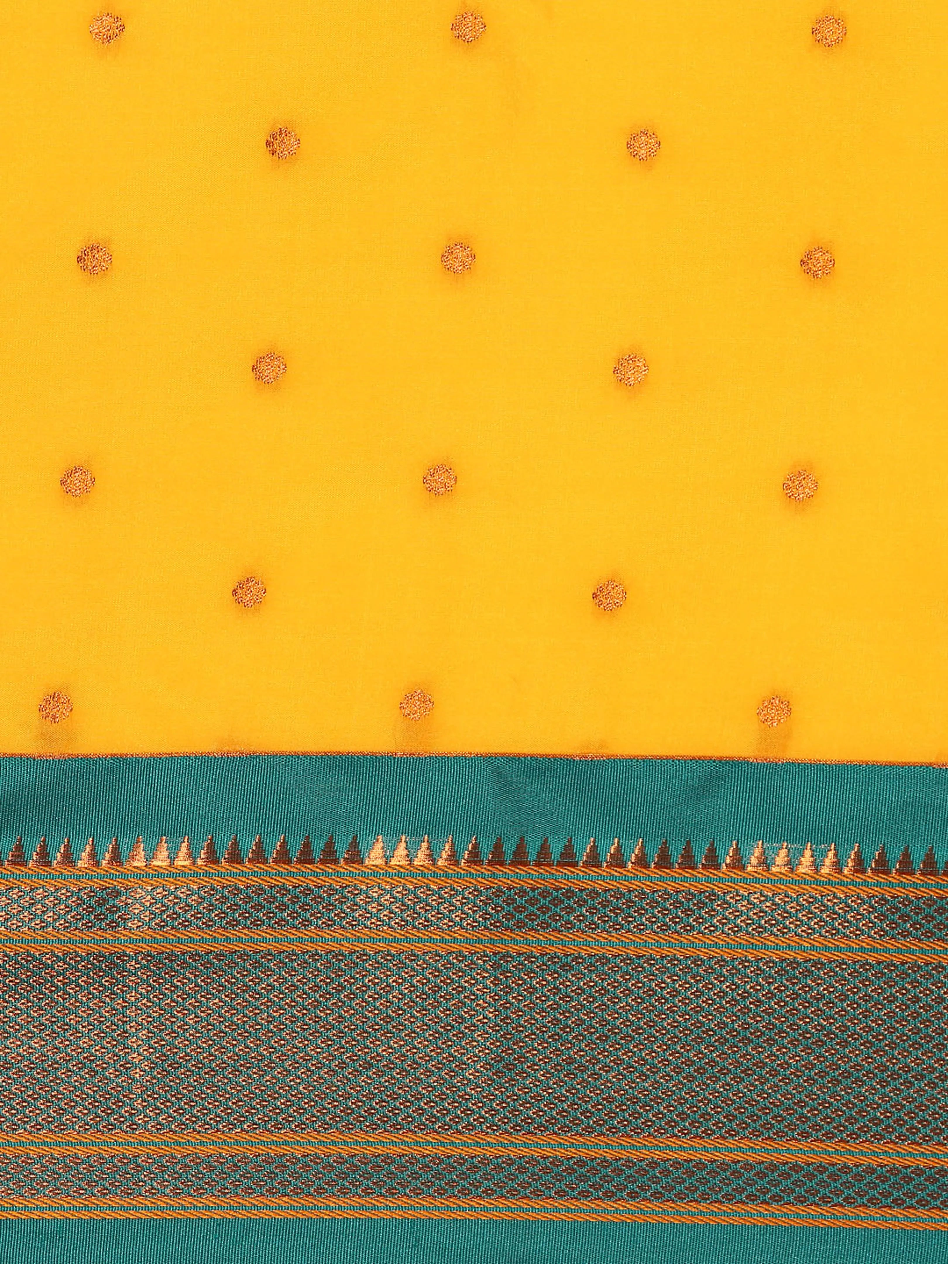 Maharani Nauvari Paithani Saree Silk Blend | 9 Yard Kashta Saree | Wedding Wear