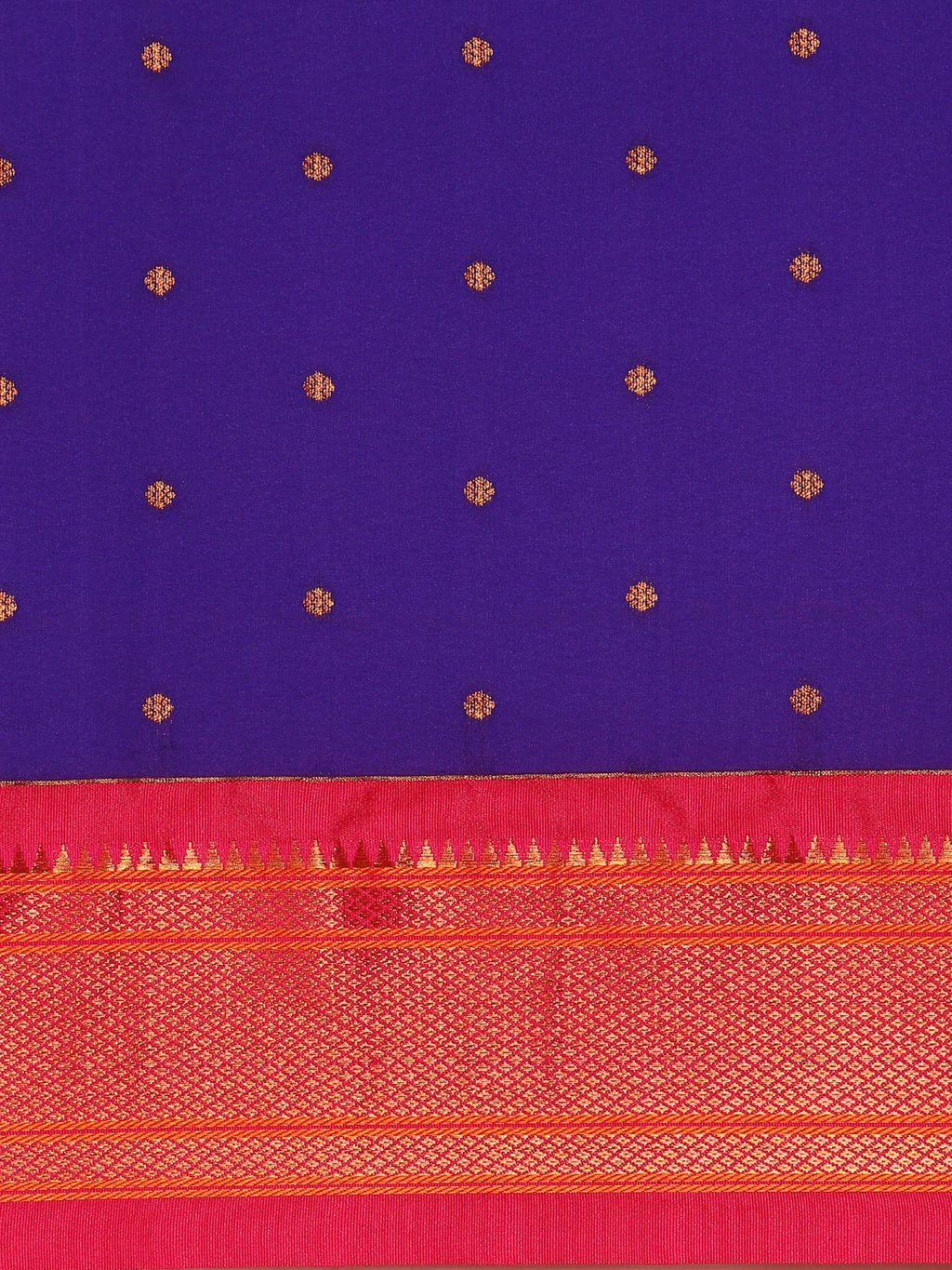 Maharani Nauvari Paithani Saree Silk Blend | 9 Yard Kashta Saree | Wedding Wear