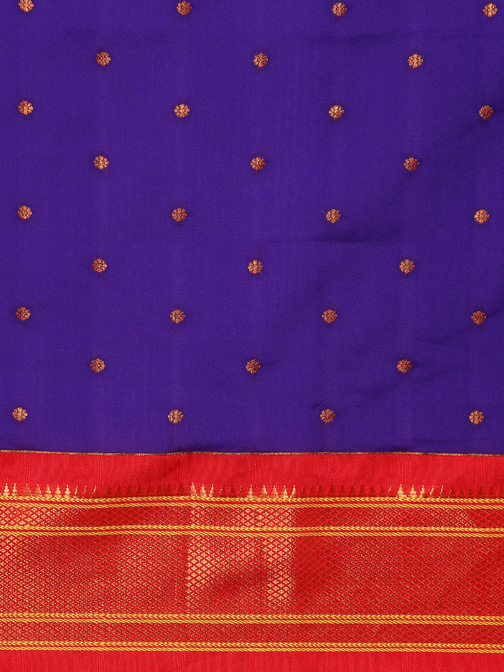 Maharani Nauvari Paithani Saree Silk Blend | 9 Yard Kashta Saree | Wedding Wear