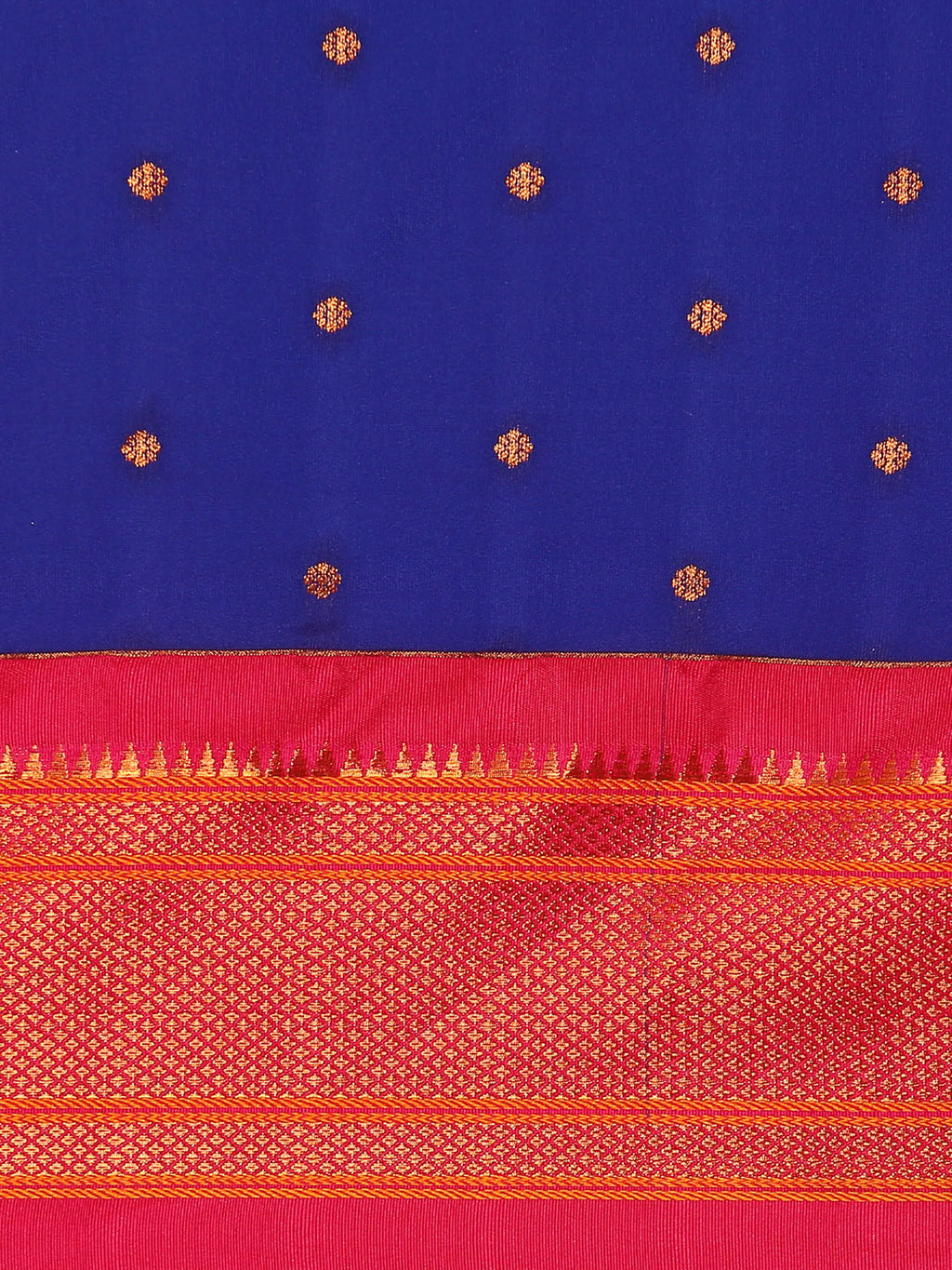 Maharani Nauvari Paithani Saree Silk Blend | 9 Yard Kashta Saree | Wedding Wear