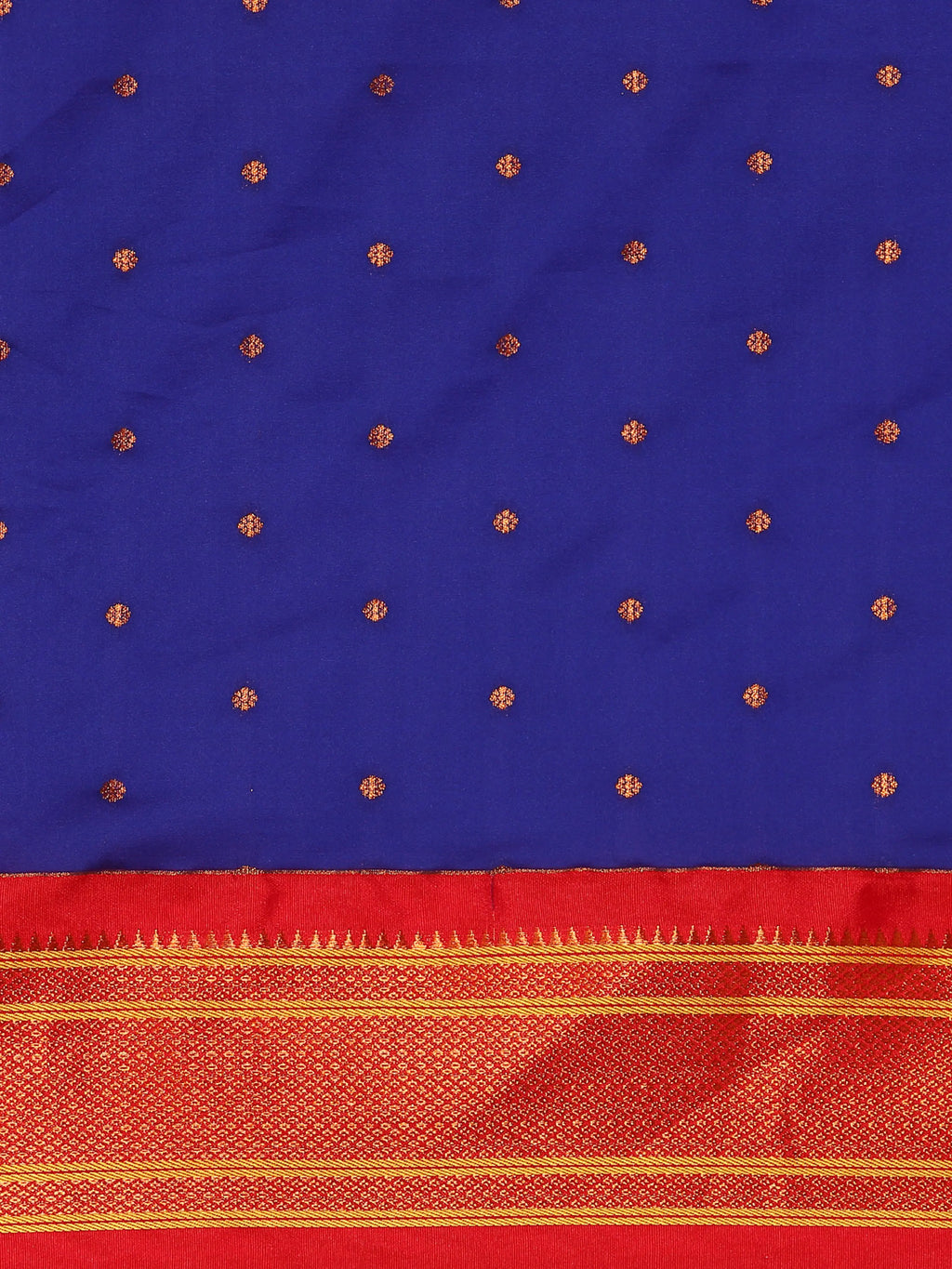 Maharani Nauvari Paithani Saree Silk Blend | 9 Yard Kashta Saree | Wedding Wear
