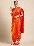 Maharani Nauvari Paithani Saree Silk Blend | 9 Yard Kashta Saree | Wedding Wear