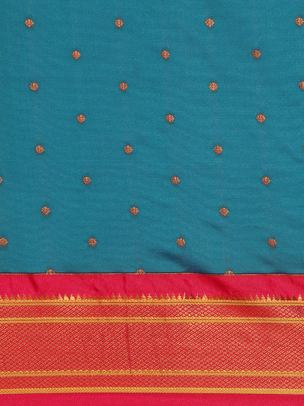 Maharani Nauvari Paithani Saree Silk Blend | 9 Yard Kashta Saree | Wedding Wear