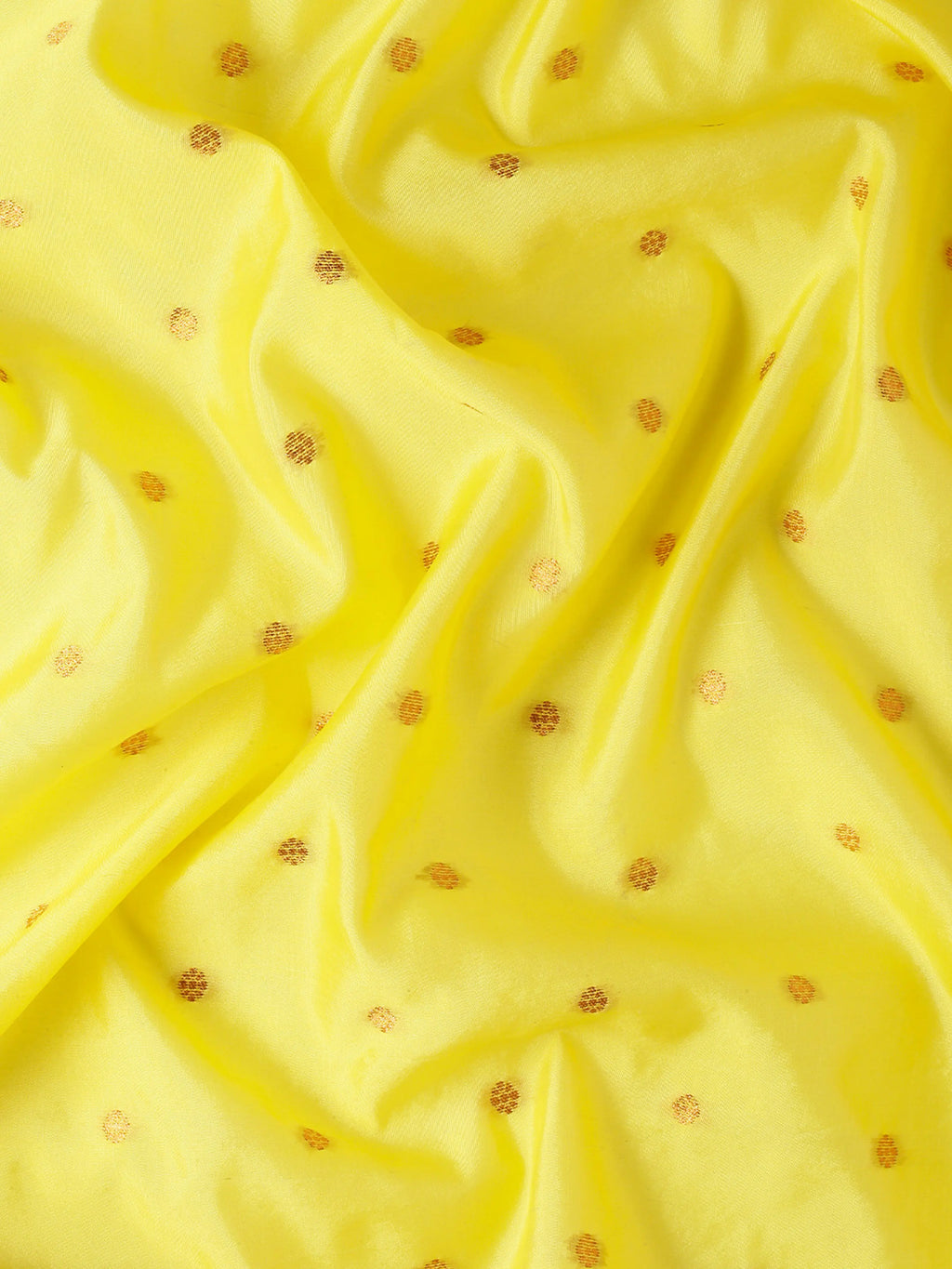 Fabric detail of Maharani Nauvari Paithani saree silk blend 9 yard Kashta saree in yellow and pink with silk blend texture